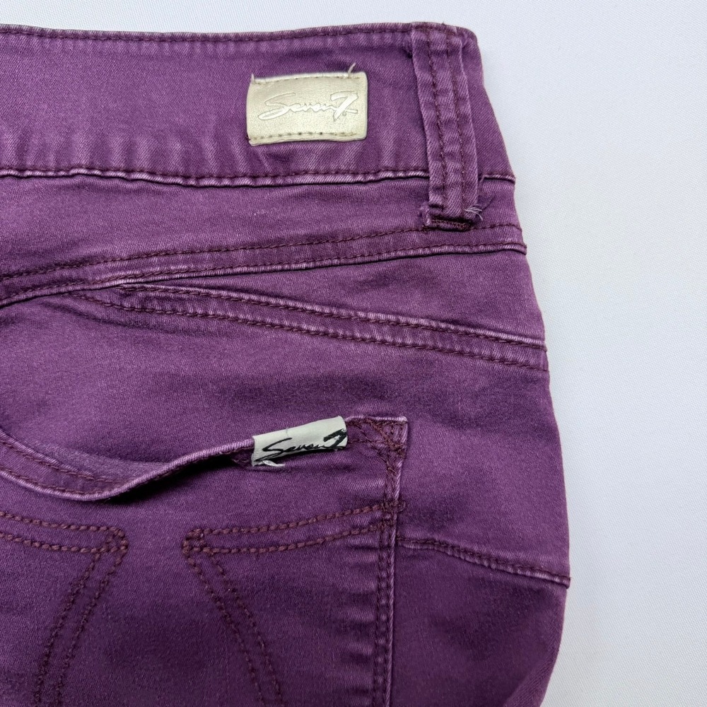 Seven7 Women's Skinny Jeans - Deep Purple - Picture 5 of 9